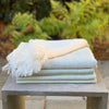 100% organic, GOTS Certified linen throw blankets