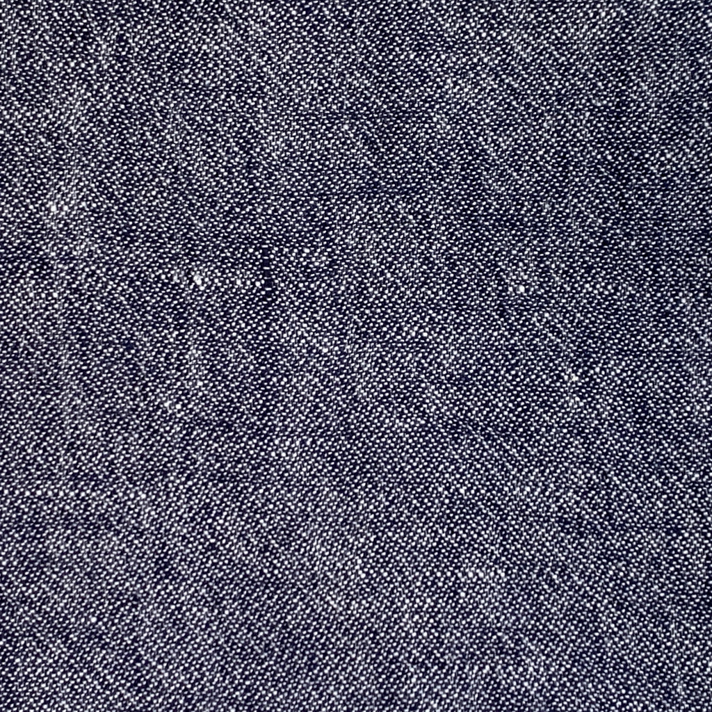 Navy and Cream Linen Throw Blanket