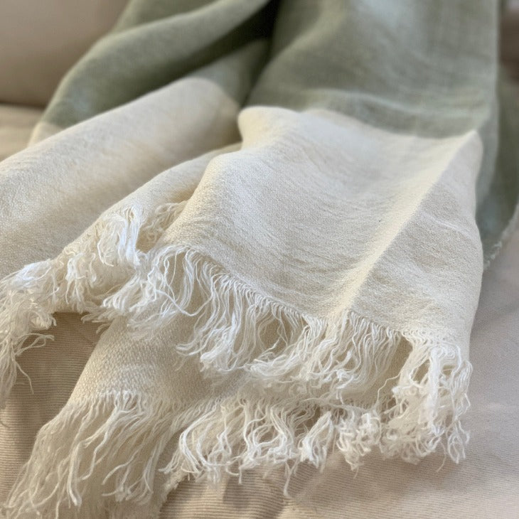 100% organic, GOTS Certified linen throw blankets